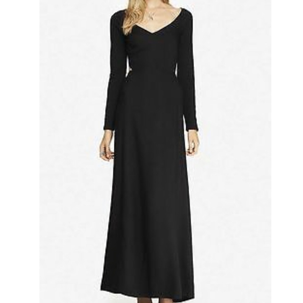 Express Black Cut-out Maxi Dress
